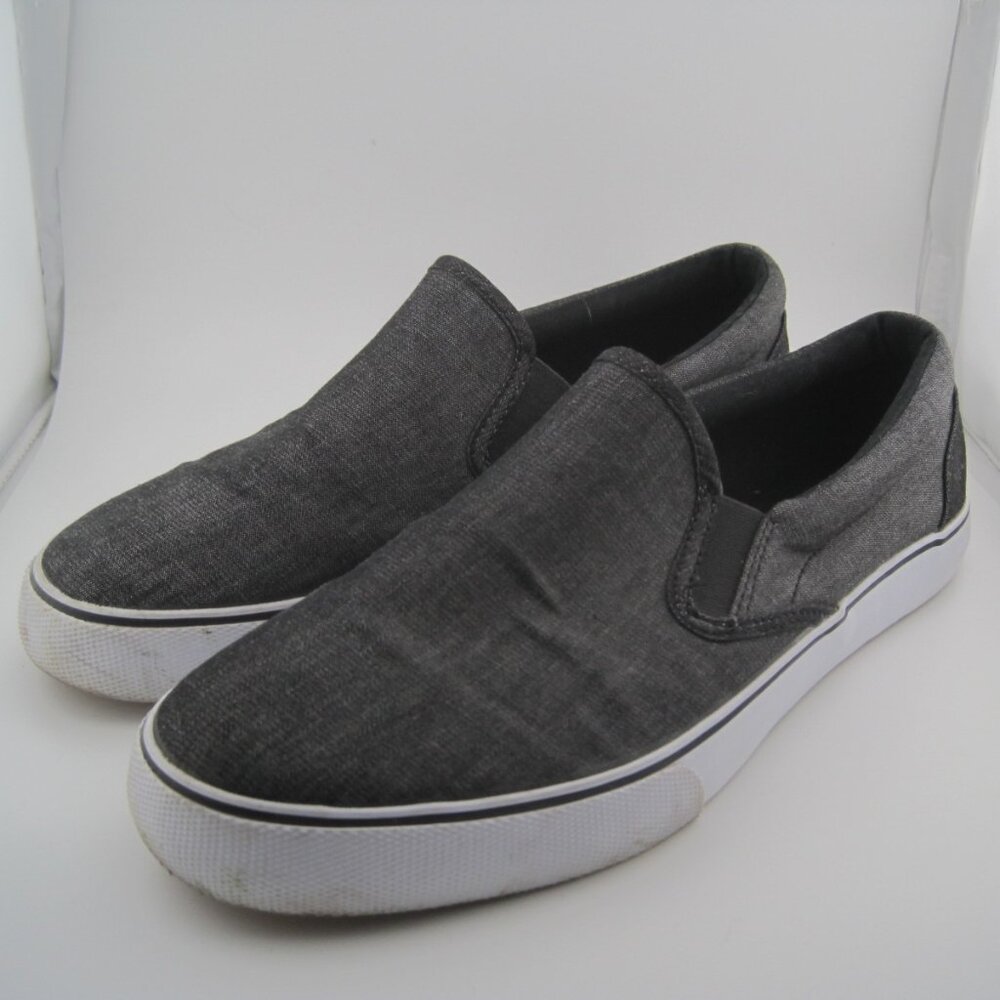 Goodfellow & Co Gray and White Mens Slip On Textile Flat Shoes Casual Size 9.5